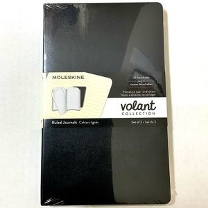 Moleskine Volant Collection Ruled Lined Journal Detachable Pages Set Of 2 New
